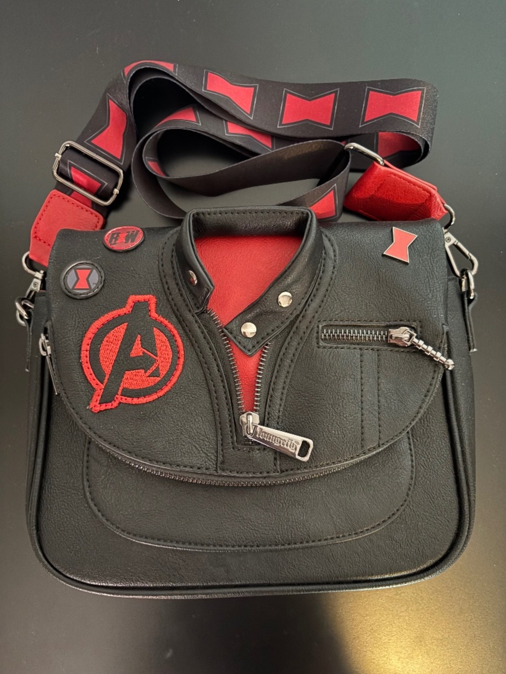 Marvel Black Widow Avengers Loungefly Crossbody Bag